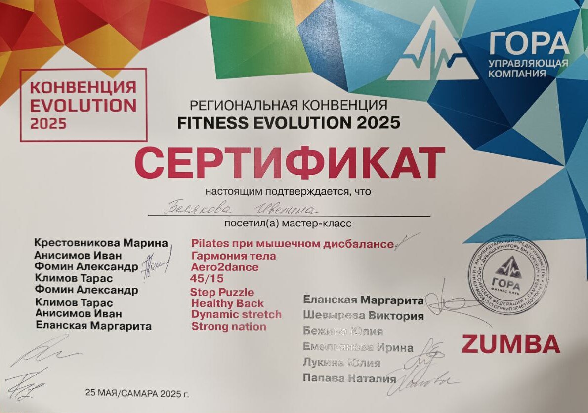 FITNESS EVOLUTION 2025